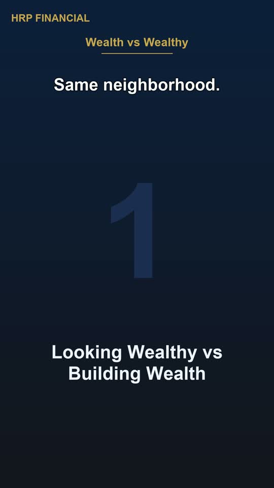 Wealth vs Wealthy